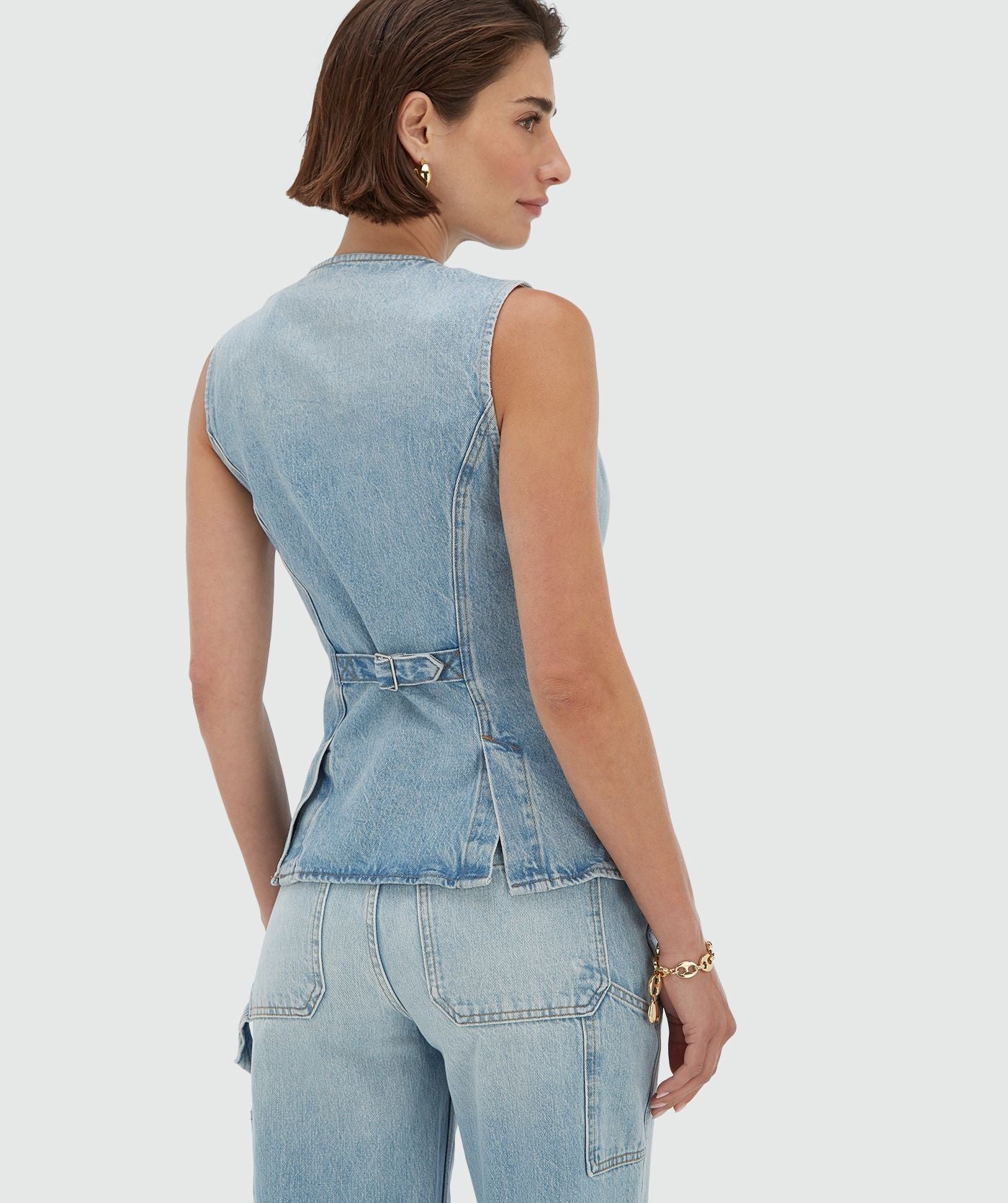 MASON mid rise tapered fit jeans - blue denim