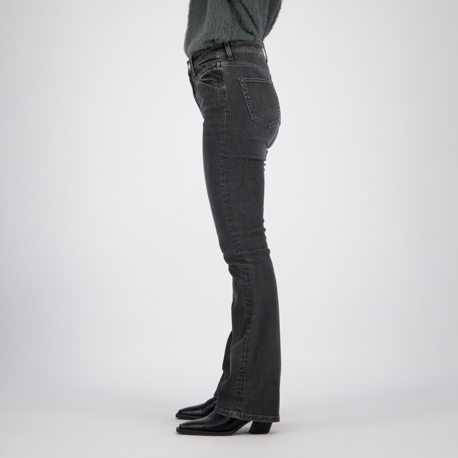 Faye Yoke Jeans - Mid Grey Stone | Raizzed