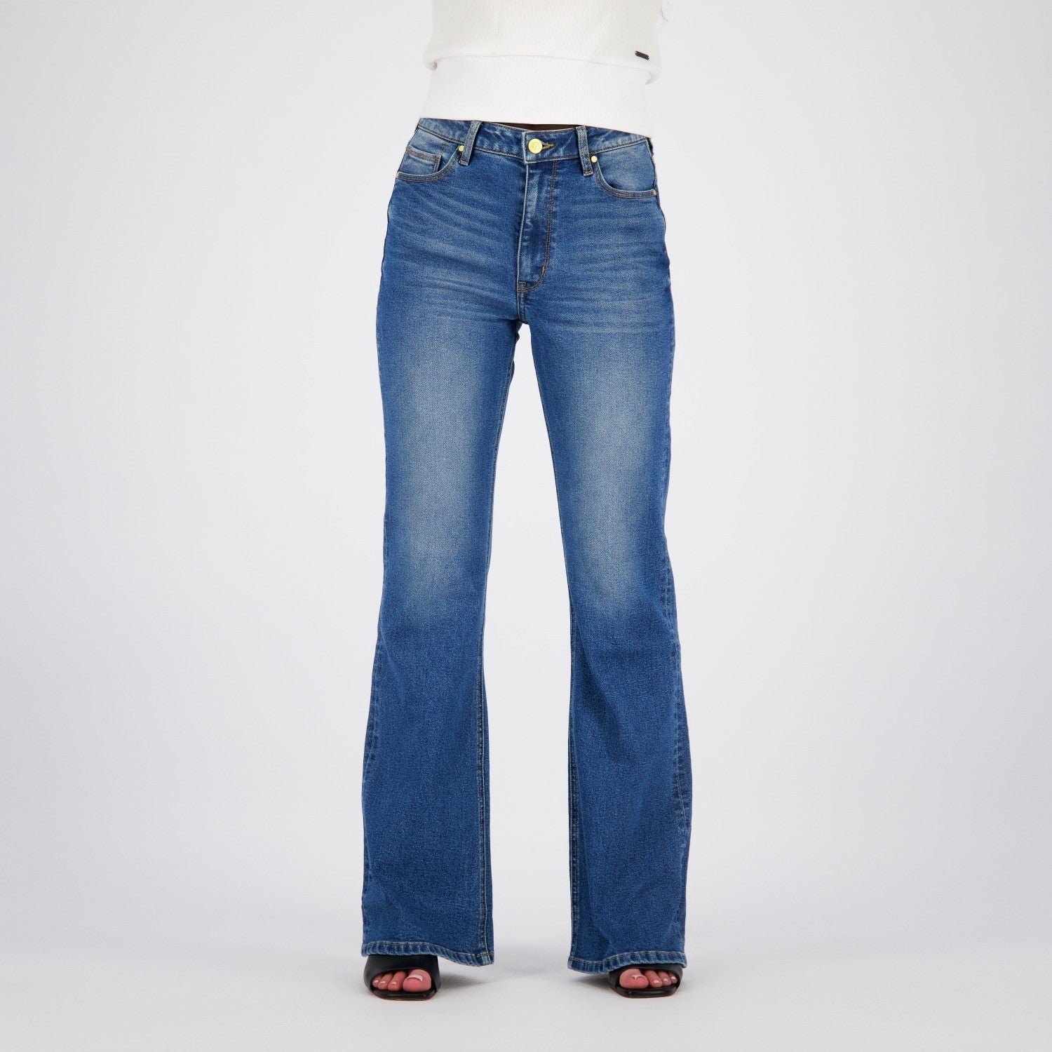 Raizzed Sarah Flare Jeans – Vintage Blue