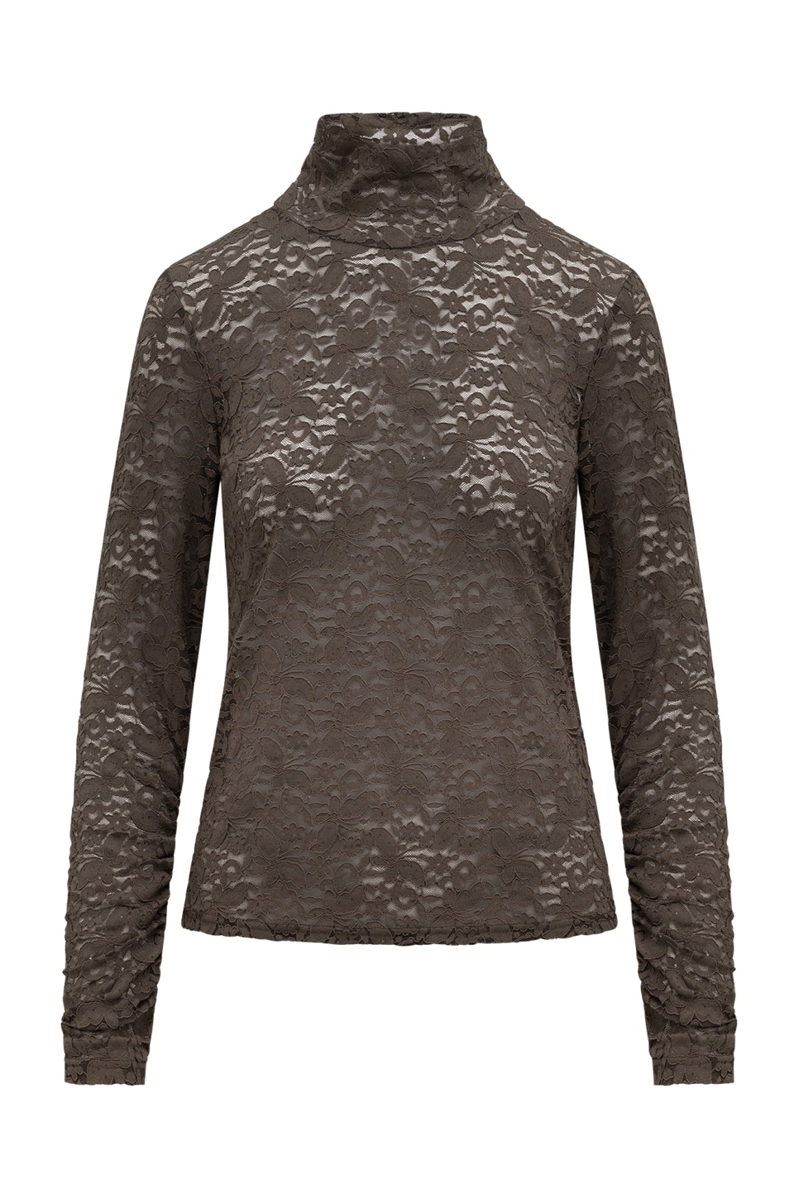 Top van kant met glinsterende details