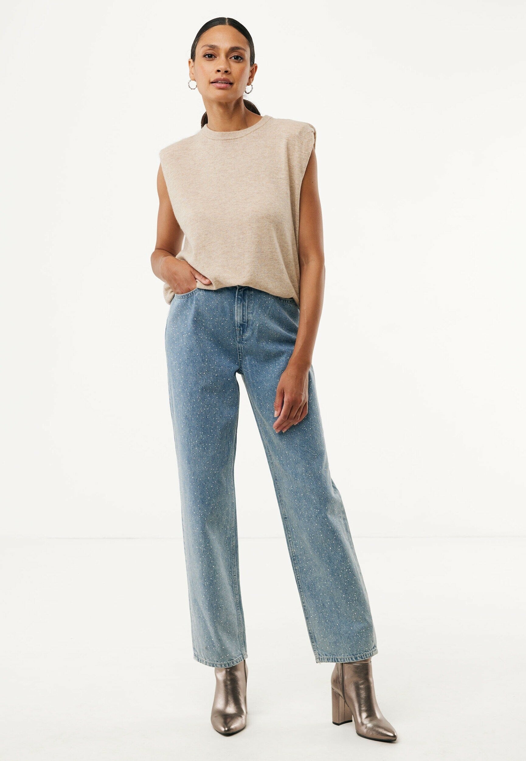 90s Straight strass jeans