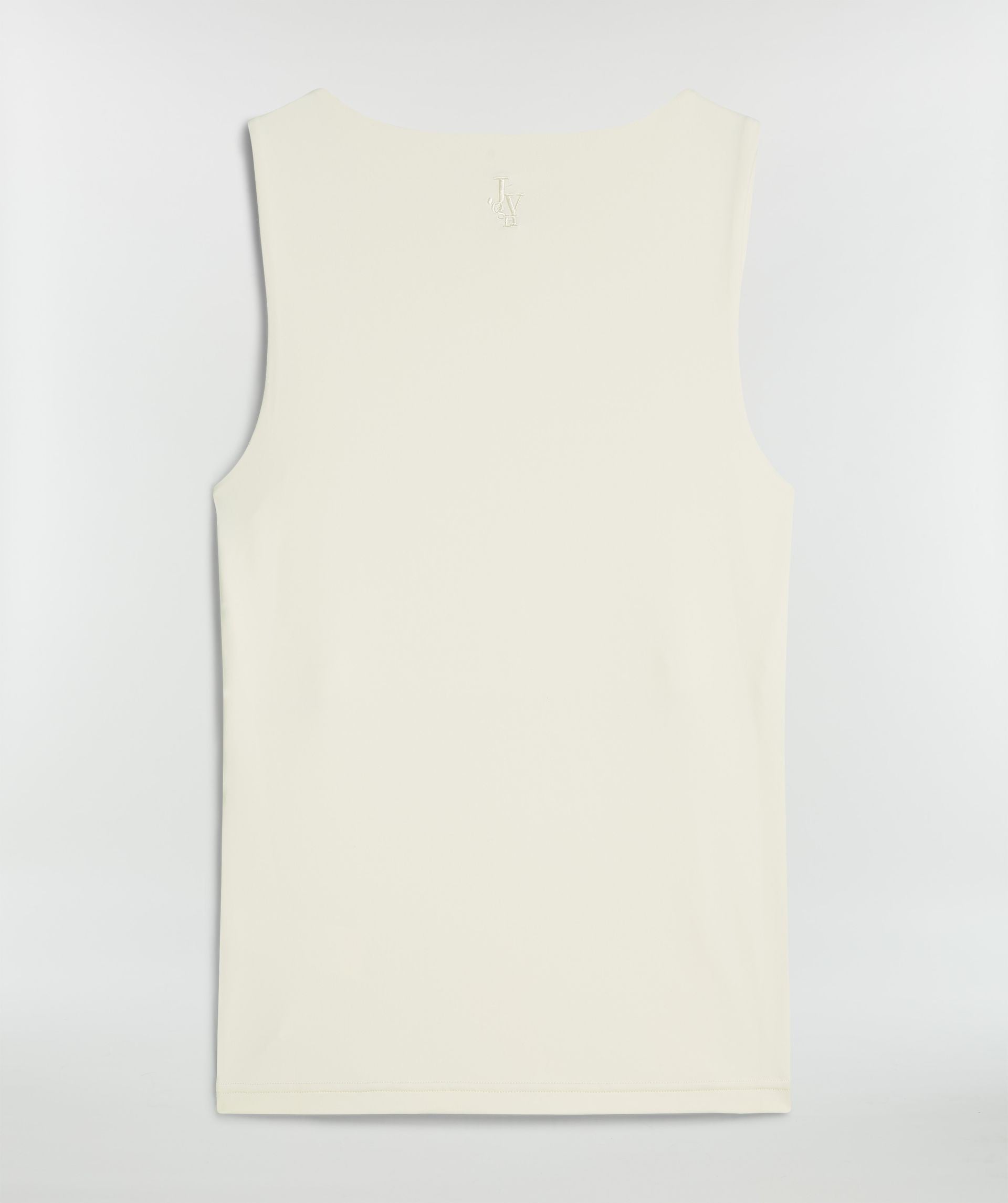 JV LINDE slim fit top - creme white