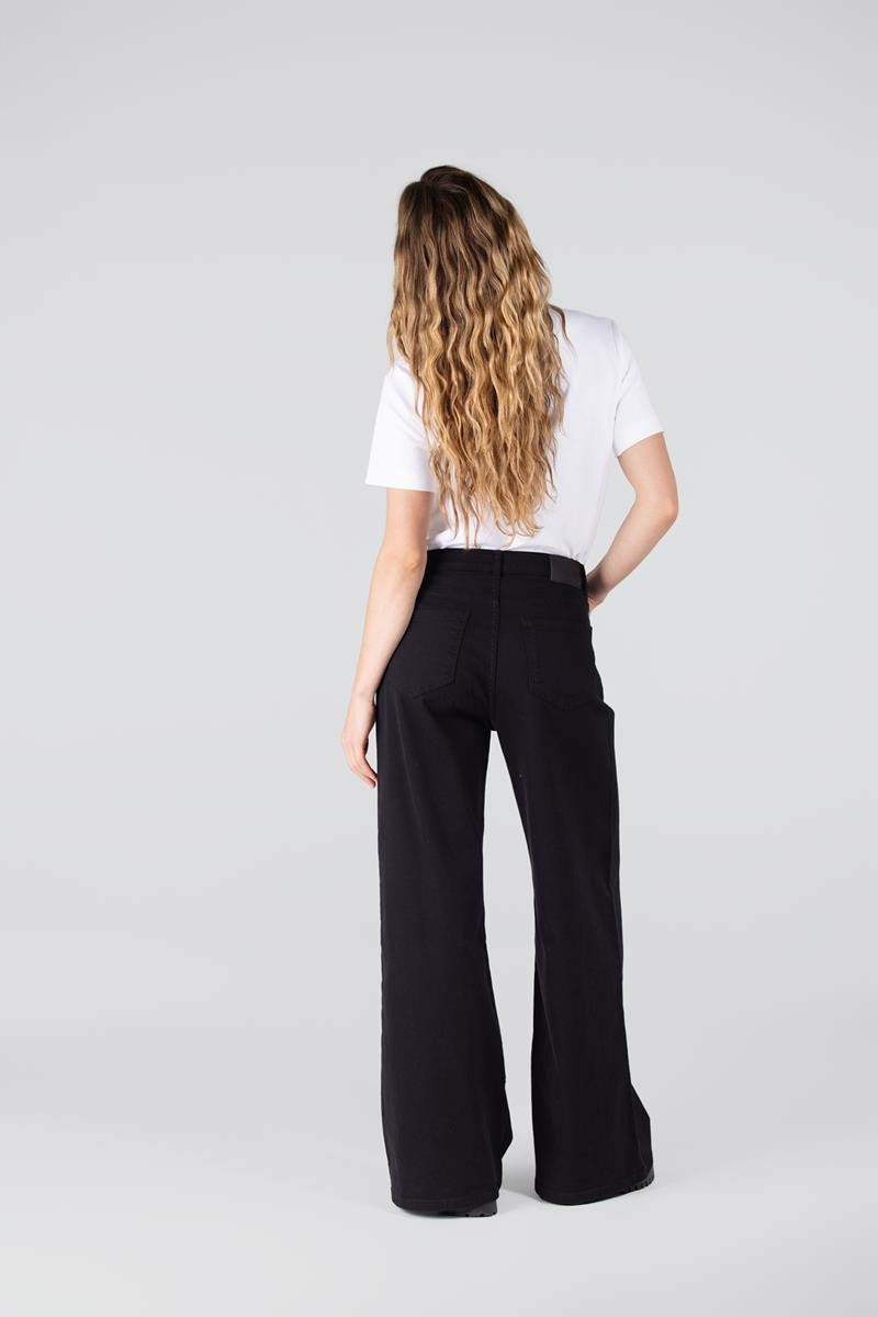 Darling wide leg jeans | Zwart denim