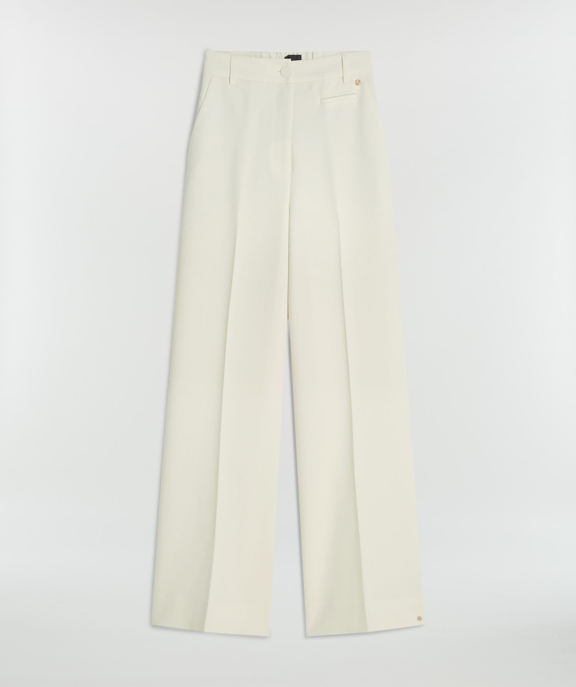 JV KATE high rise wide leg pantalon - creme white