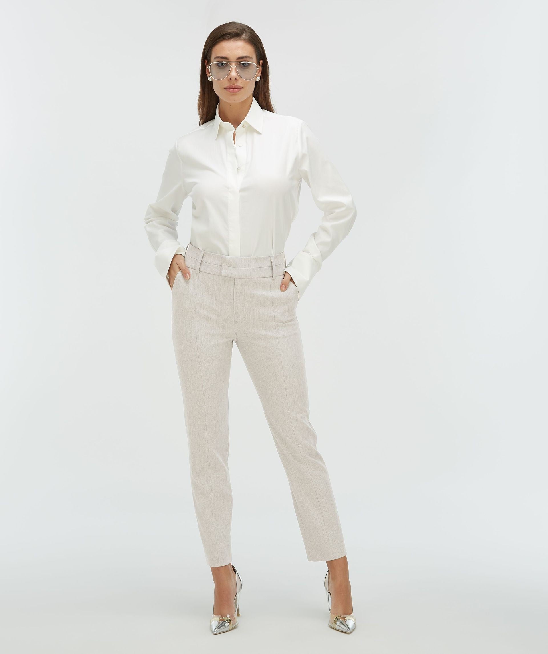 JV ILSE blouse met loose fit - off white