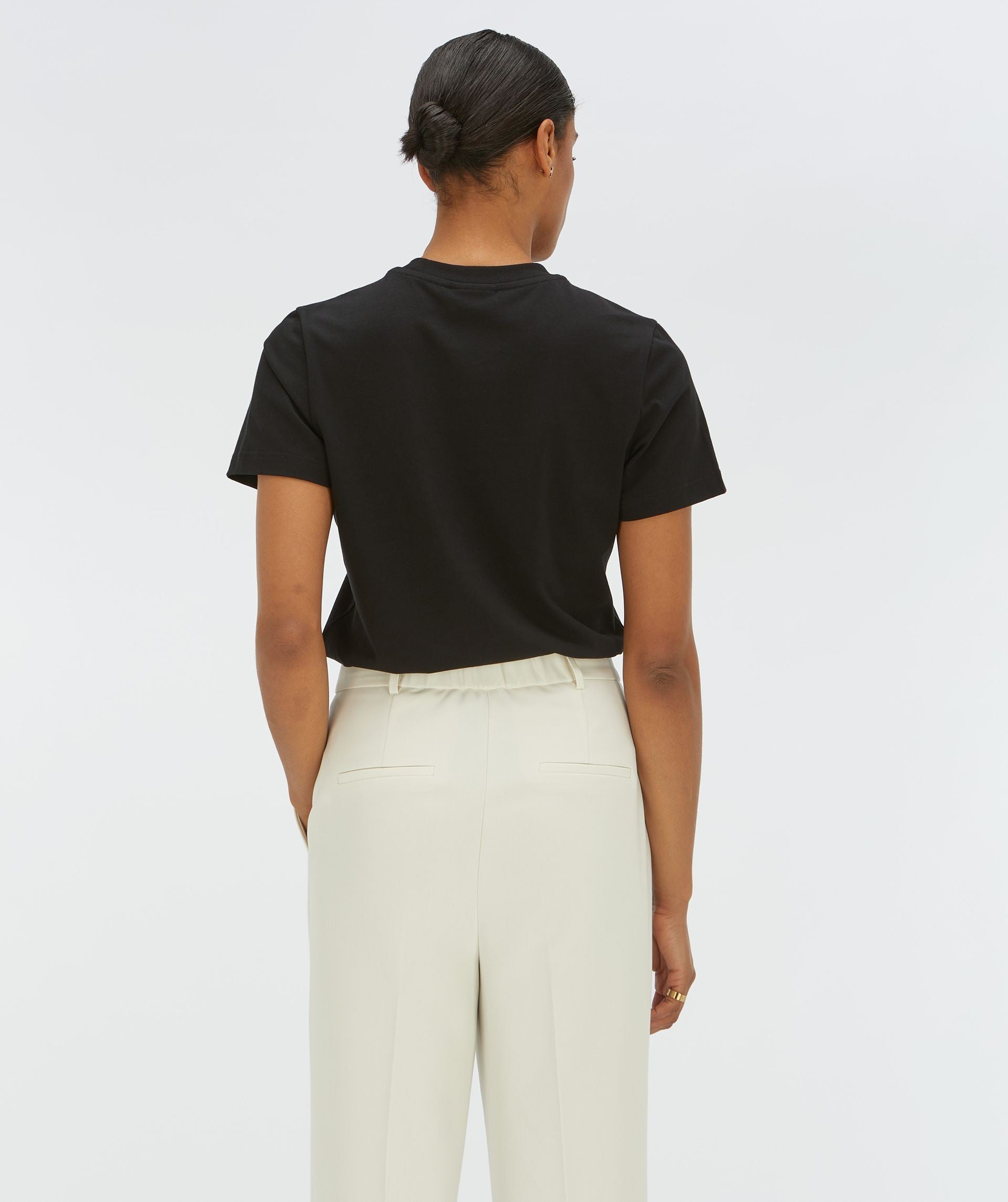JV DORIE MONOGRAM slim fit T-shirt - black