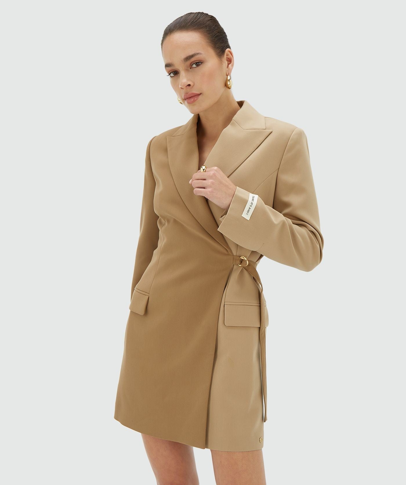 FAYOLLAH blazerjurk - khaki light camel