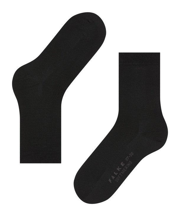 FALKE Softmerino Damessokken (47488/3009 Zwart)