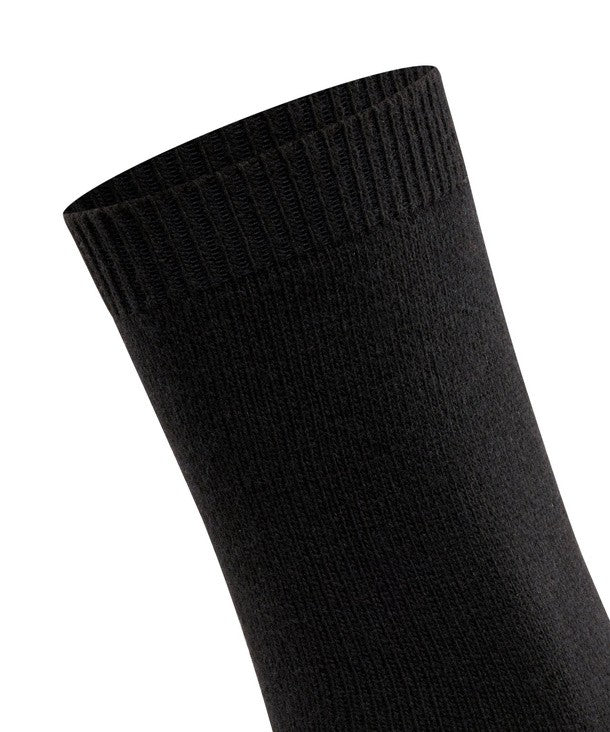 Falke Cosy Wool Damessokken zwart (47548, kleur 3009 black)