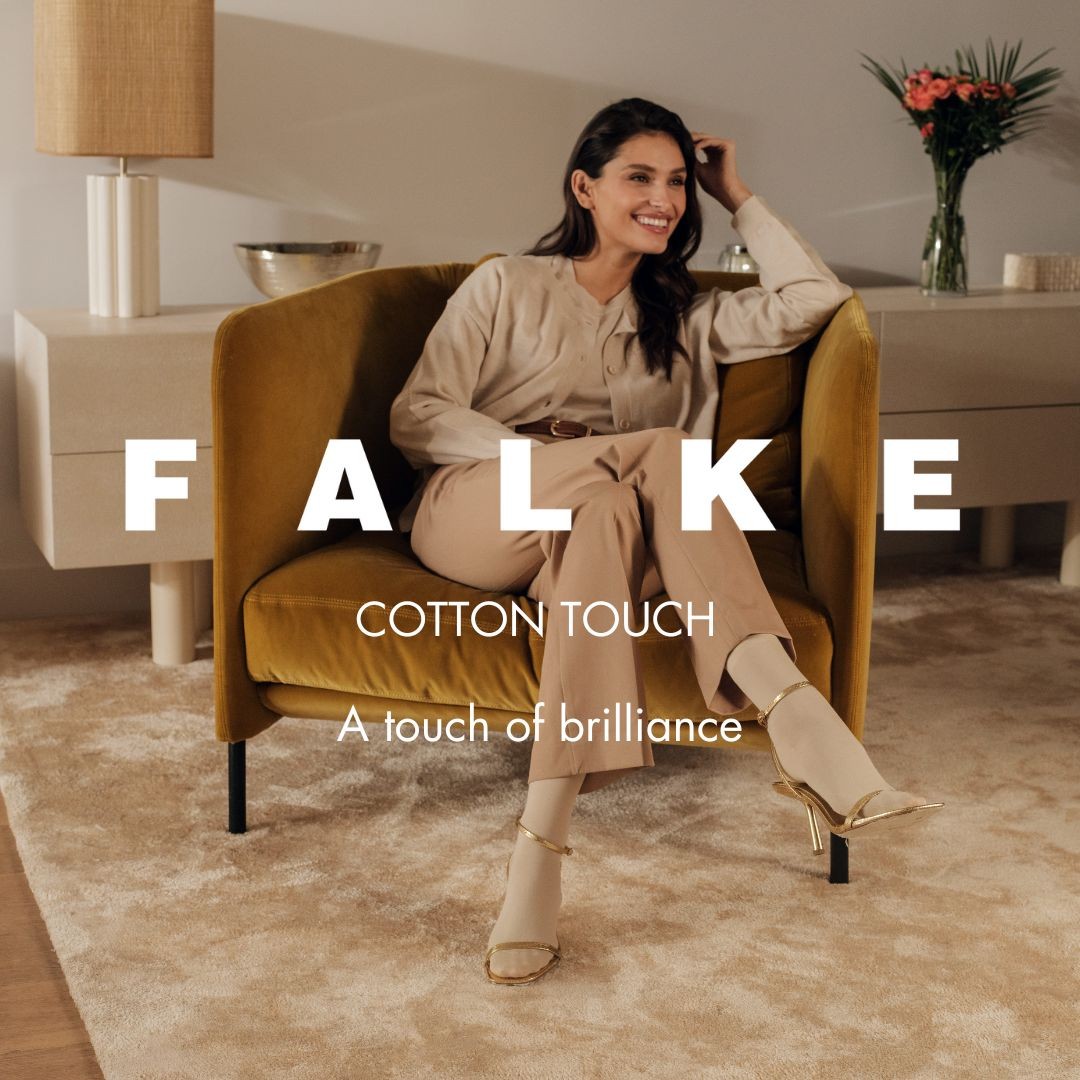 FALKE Cotton Touch Damessokken beige (47673/4069 powder)