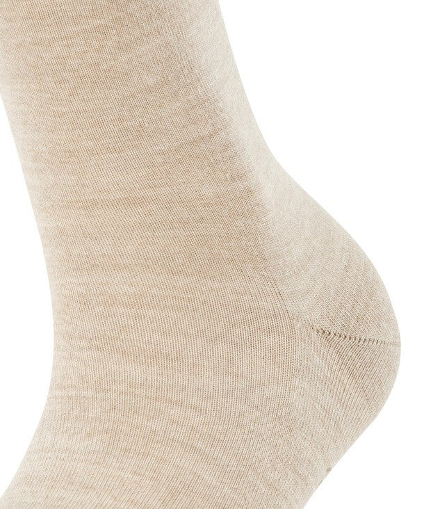 FALKE Softmerino Damessokken linnen melange (47488/4549 Linnen melange).