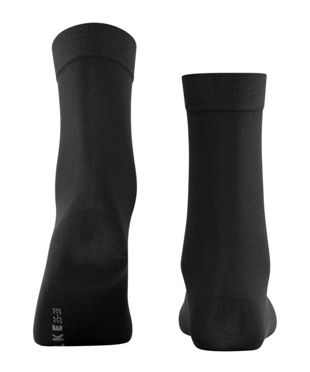 FALKE Cotton Touch Damesokken zwart (47673, kleur 3000 black/zwart)