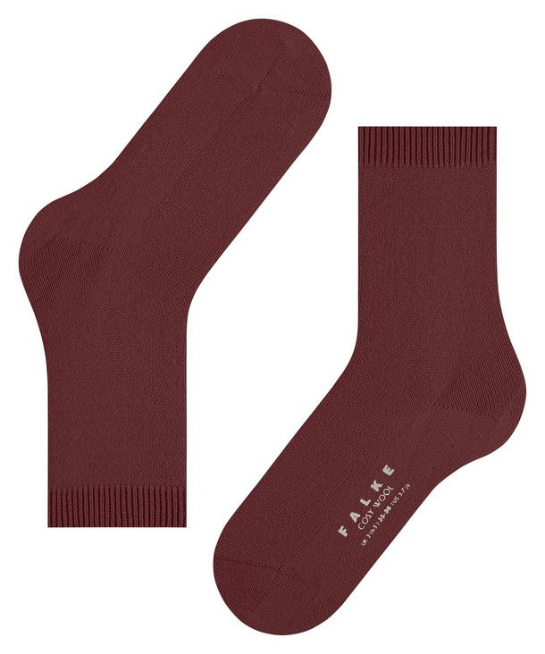 Falke Cosy Wool Damessokken cayenne (47548, kleur 5950 cayenne)