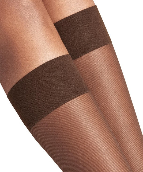 Falke Pure Matt 20 DEN Dames Kniekousen brenda (43122/5179 brenda/donkerbruin)