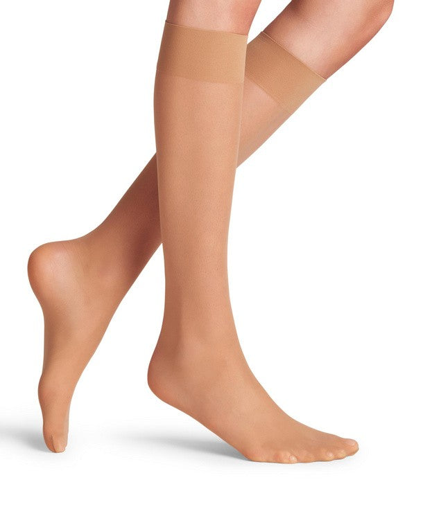 Falke Matt Deluxe 20 DEN Dames Kniekousen powder (41720, kleur 4069 powder/beige)