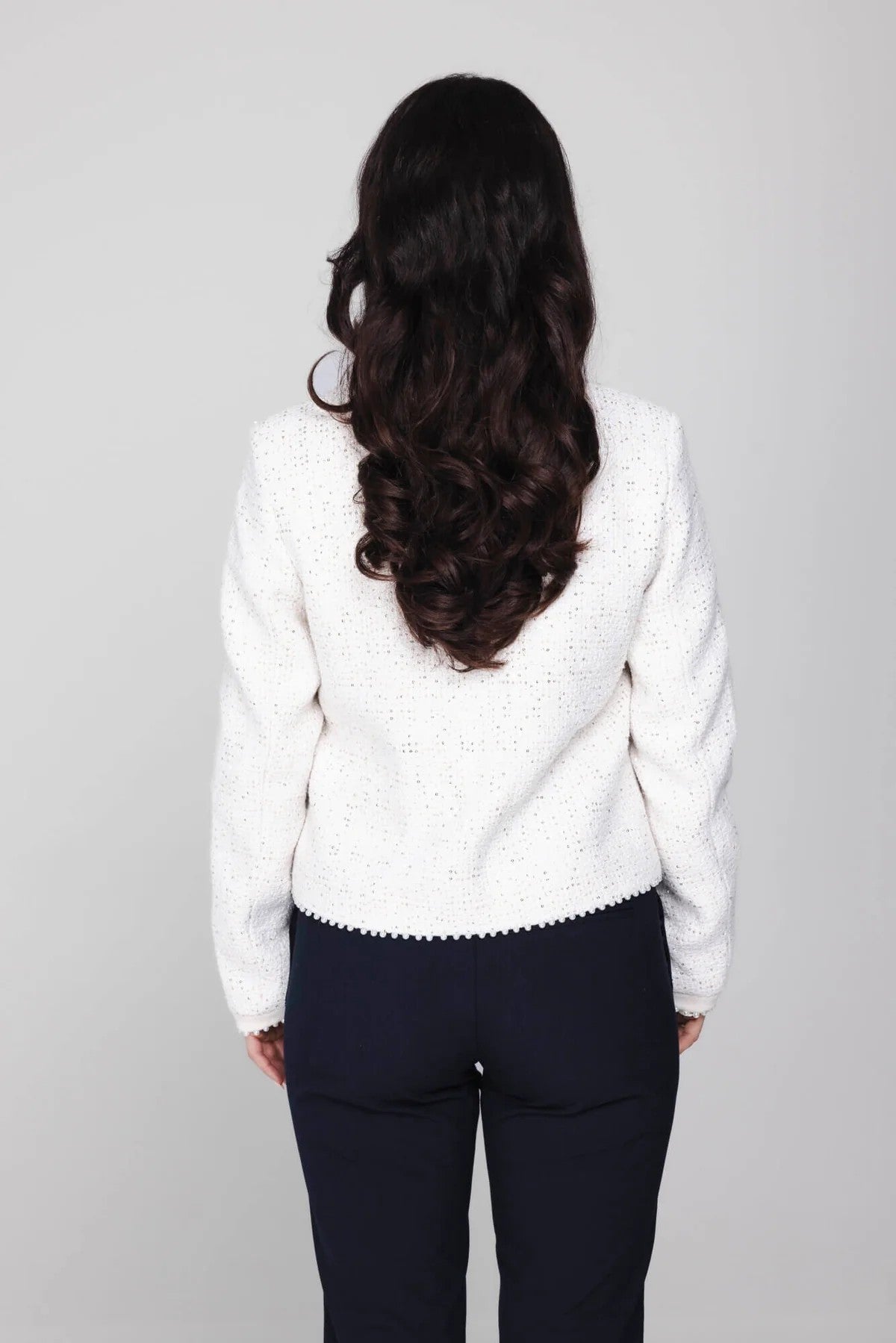 Nova Cardigan - Off White Sparkle
