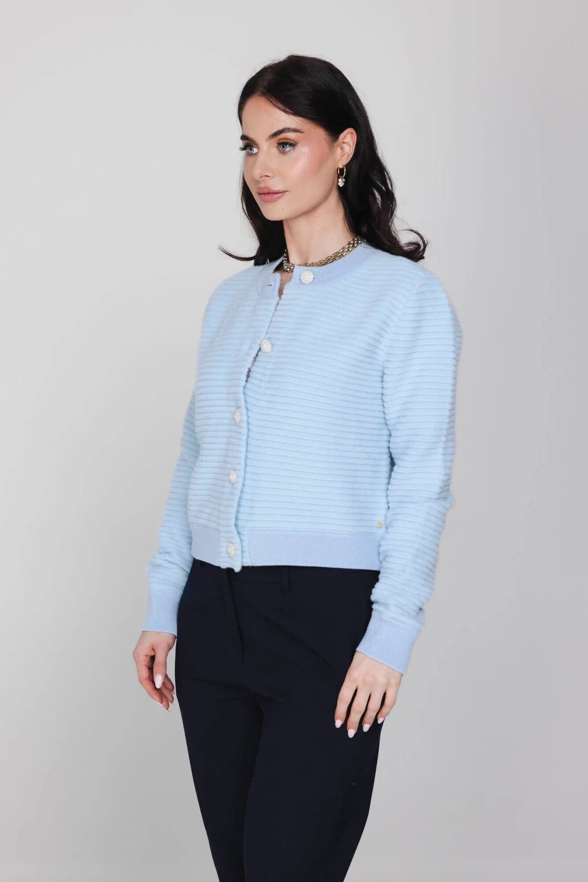 Cleo Cardigan - Sea Blue