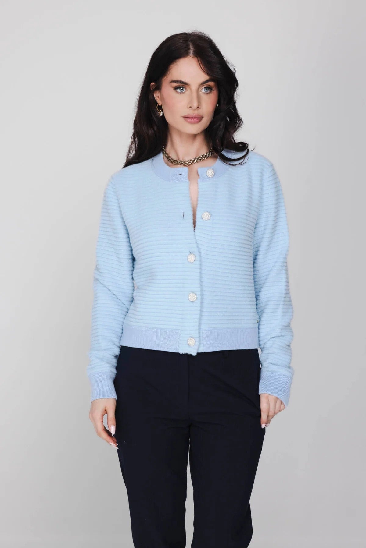Cleo Cardigan - Sea Blue