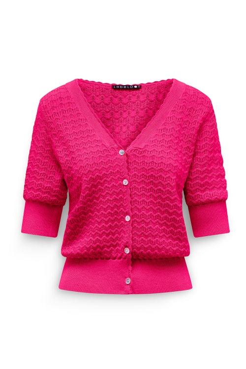 LabeL Dot Vest Kim – Fuchsia