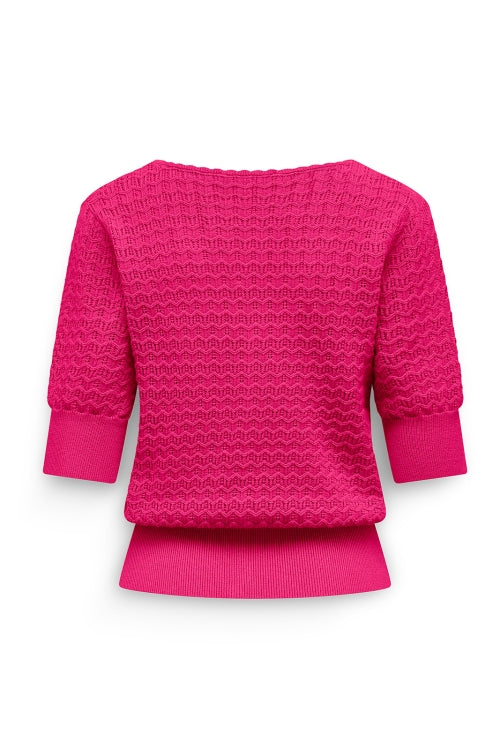 LabeL Dot Vest Kim – Fuchsia