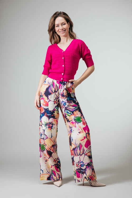 LabeL Dot Vest Kim – Fuchsia