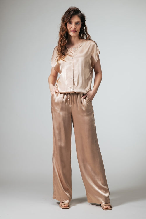 LabeL Dot Top Moos – Ecru Melange