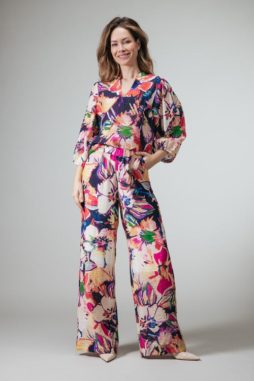 LabeL Dot Blouse Annelies – Multicolor Bloemenprint