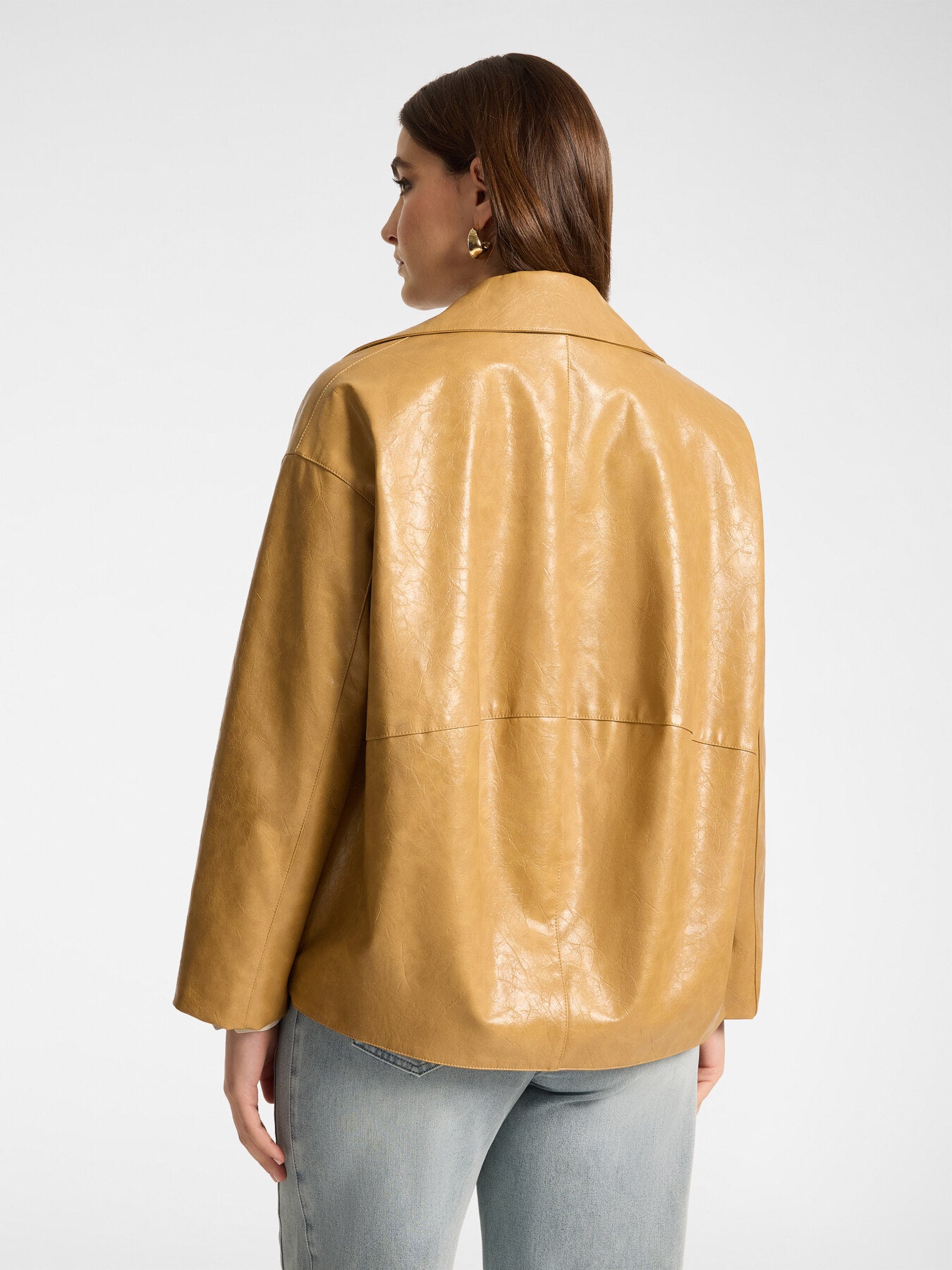 Used-effect jacket in viscose - Oker