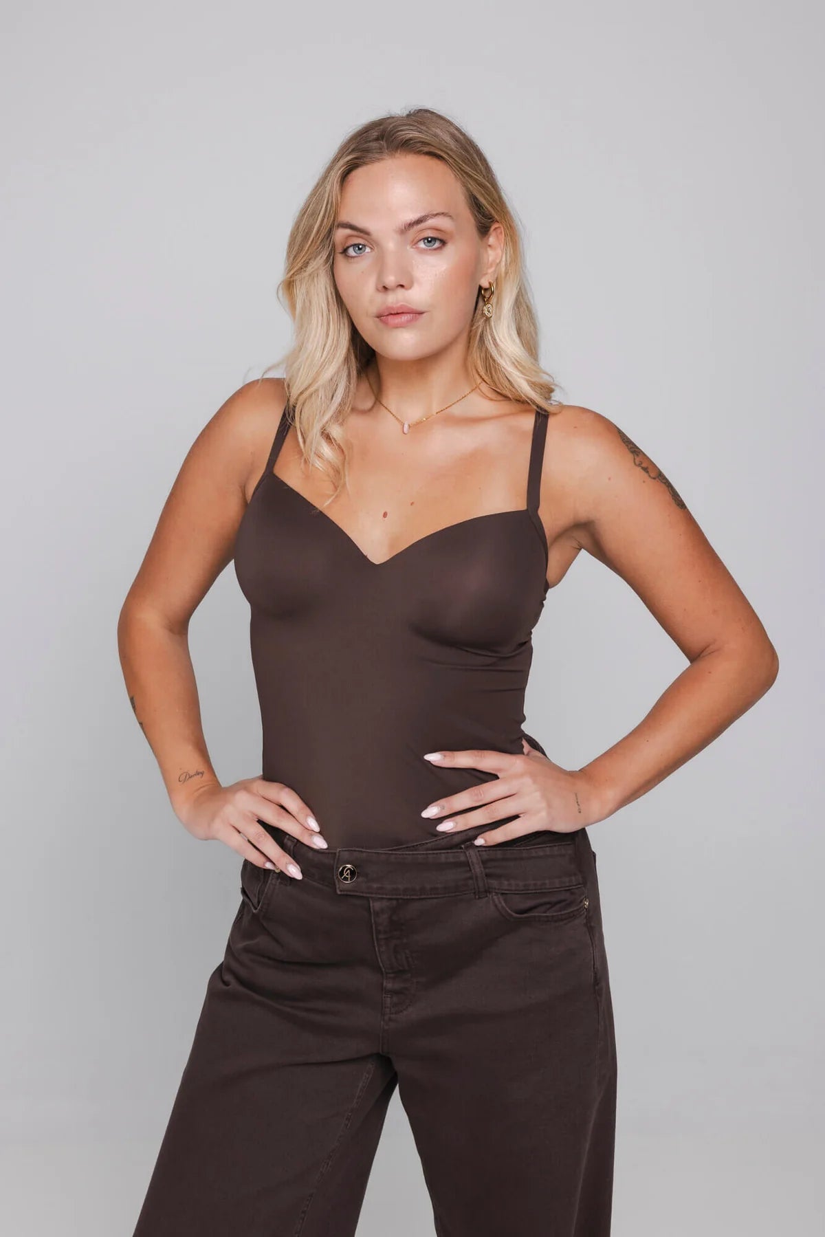 Bra Sculpt Top - Deep Cocoa