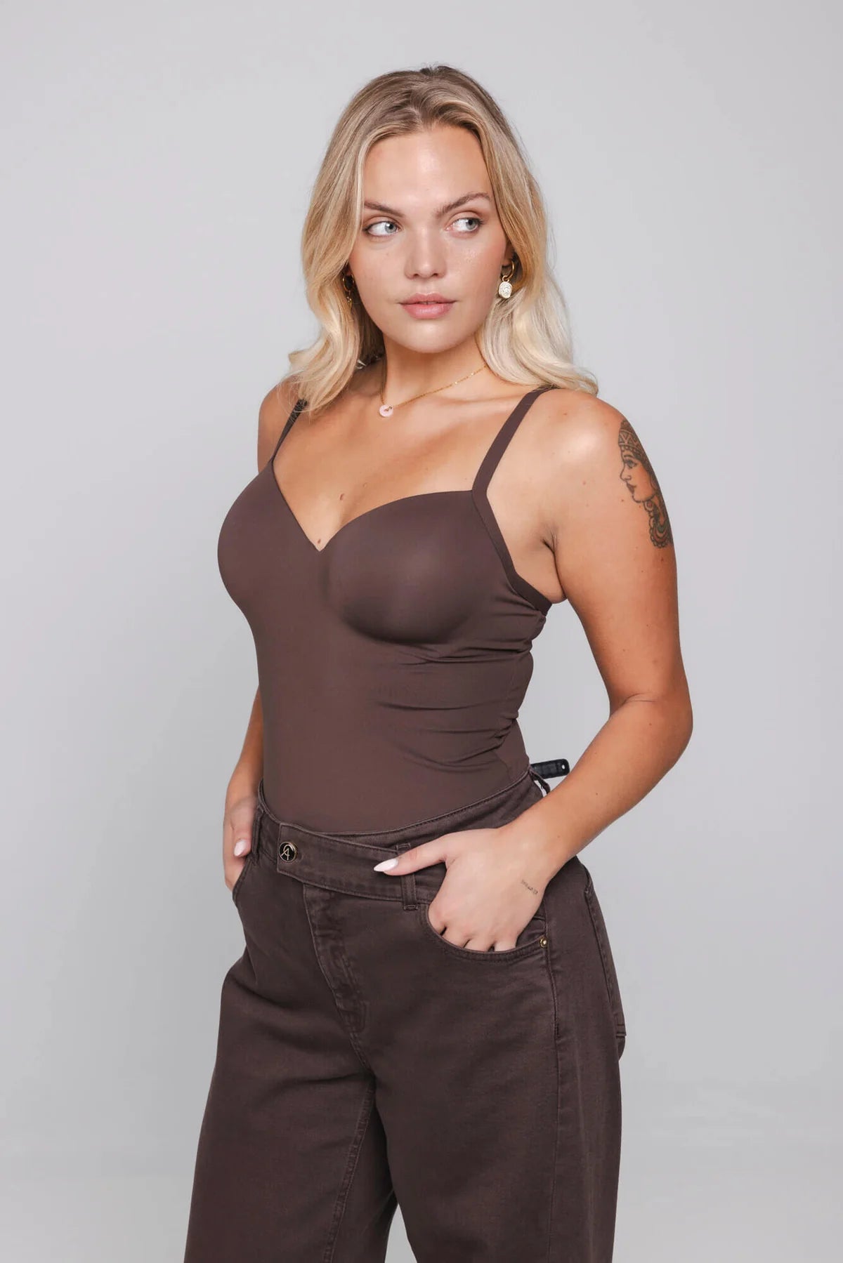 Bra Sculpt Top - Deep Cocoa