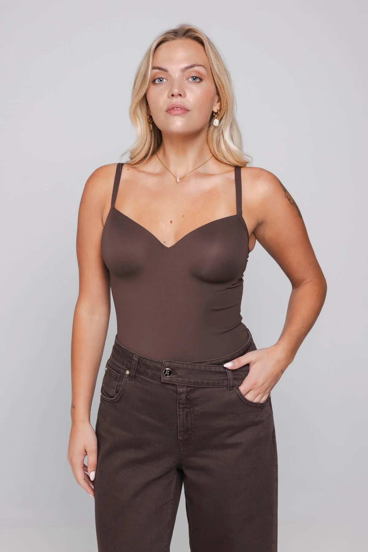 Bra Sculpt Top - Deep Cocoa