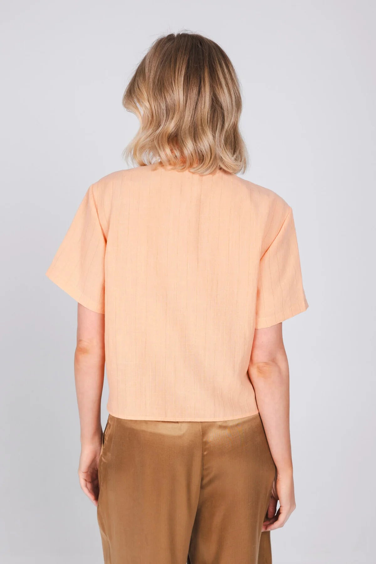 Accentil Calme Blouse – Peach Blush