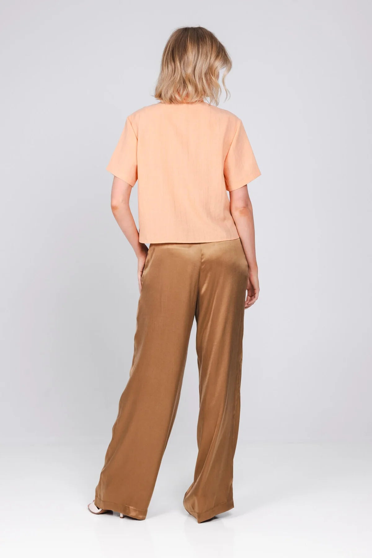 Accentil Calme Blouse – Peach Blush