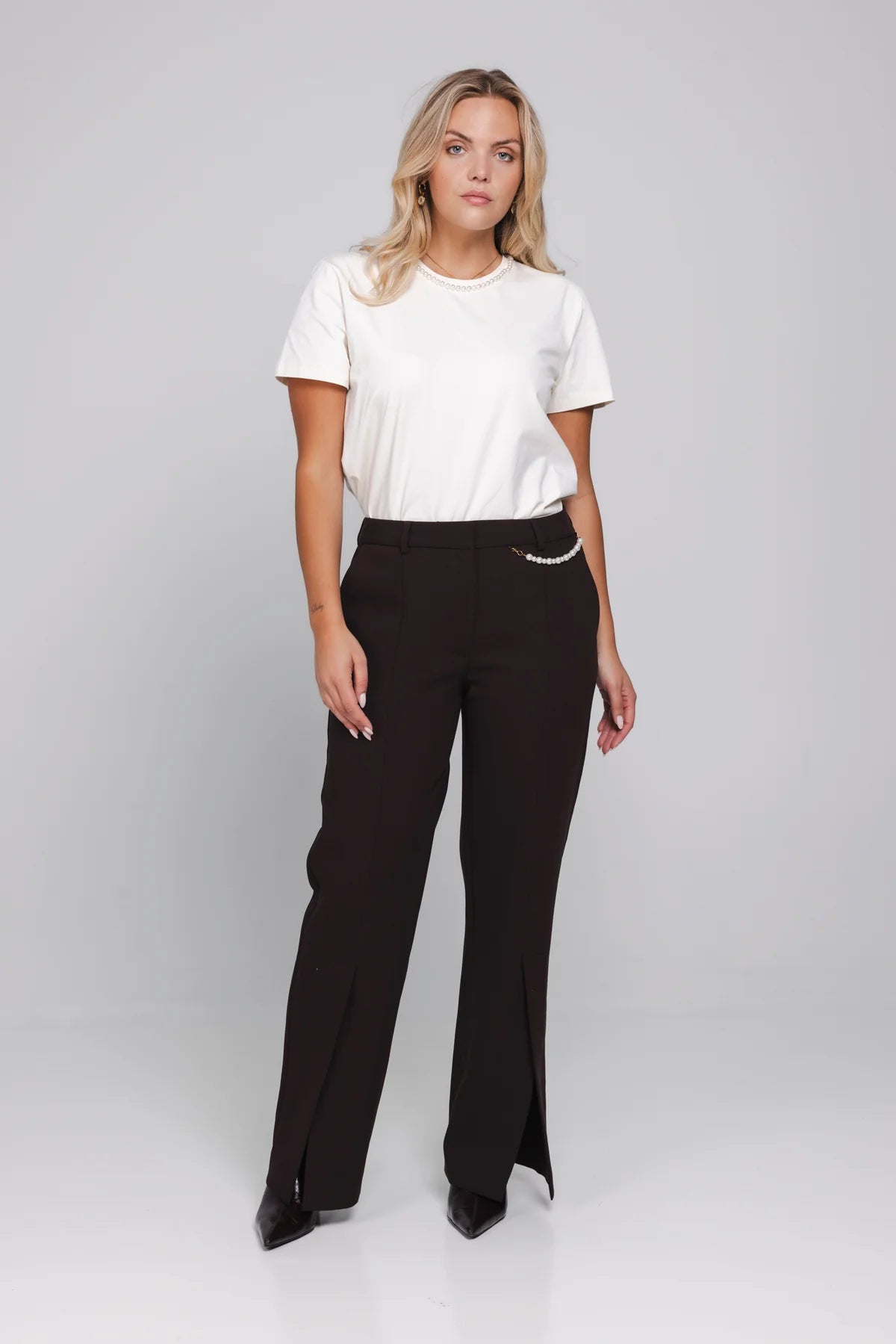 Zeya T-Shirt - Warm Ivory