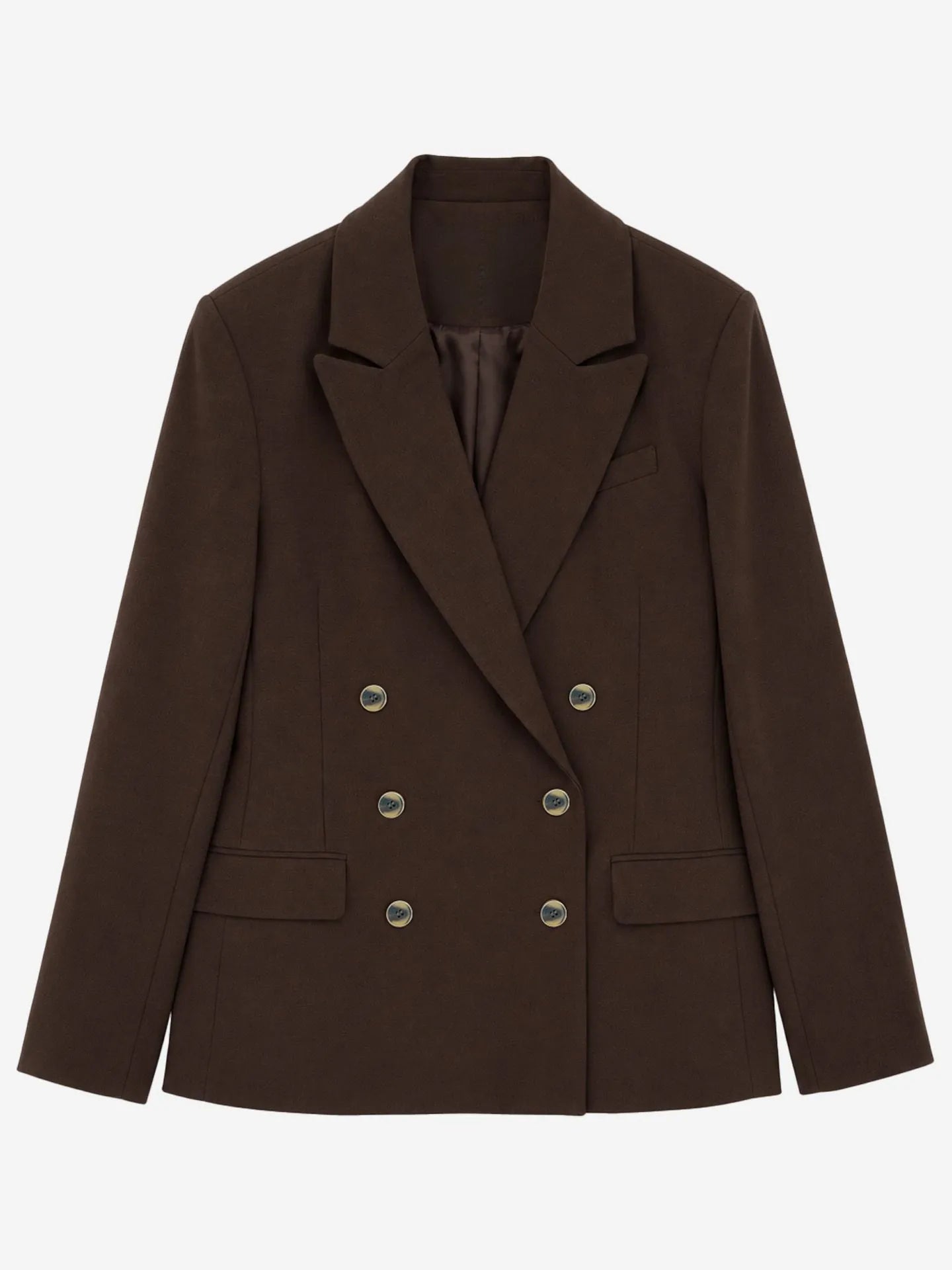 Double-breasted blazer met luxe knopen