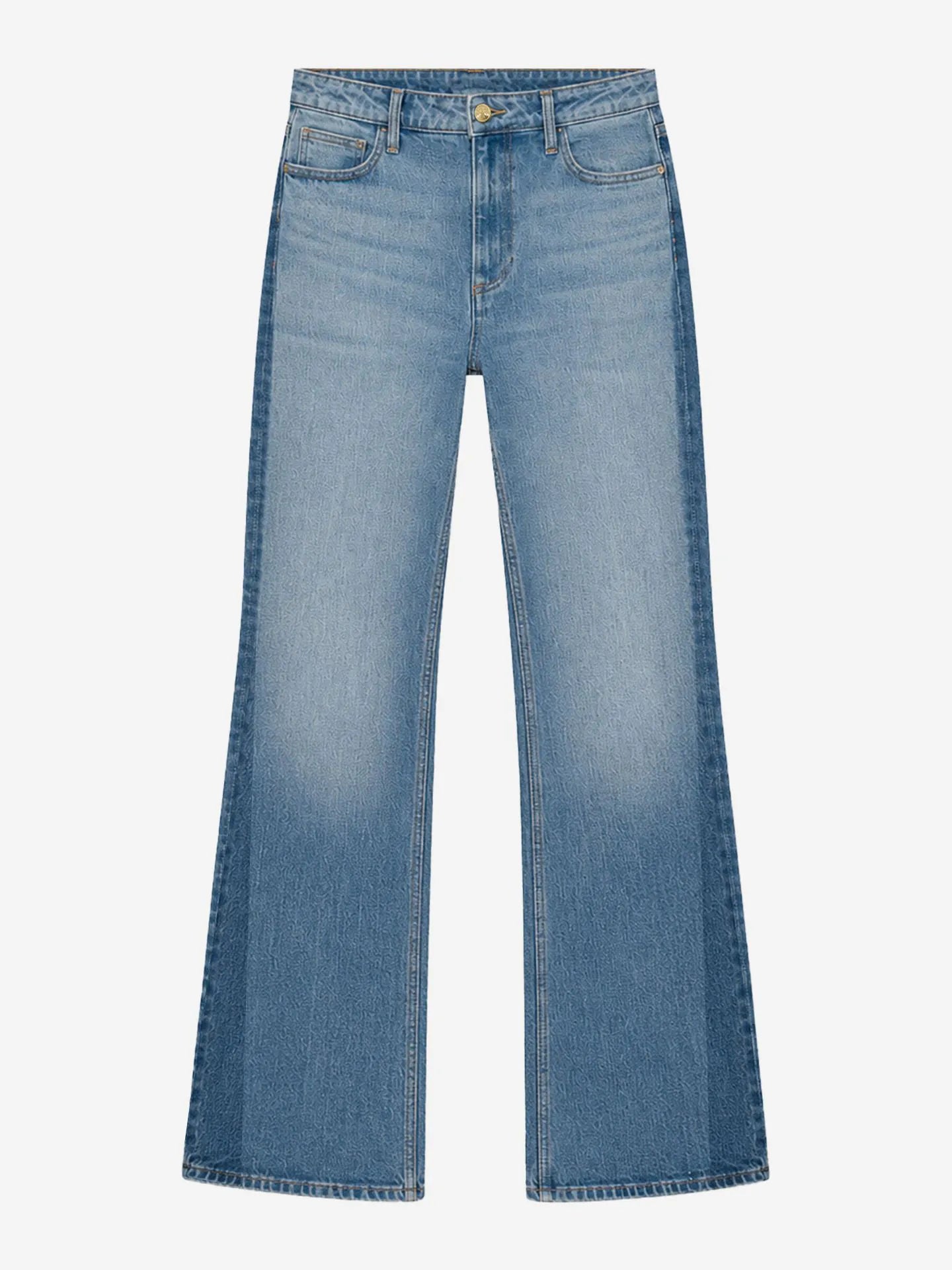 Jeans met contrastwassing