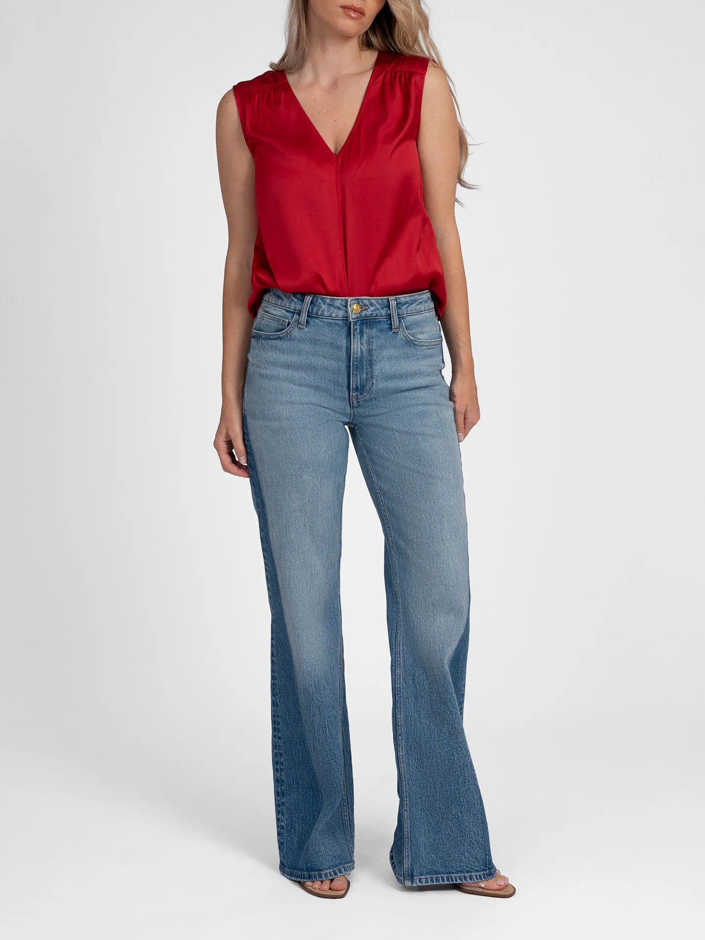 Jeans met contrastwassing