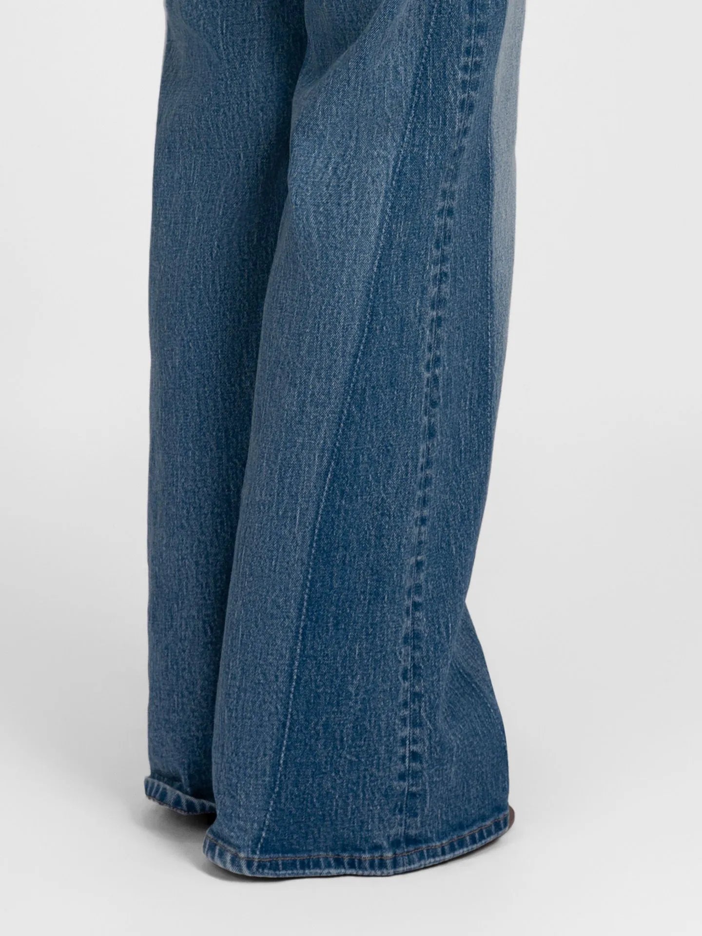 Jeans met contrastwassing