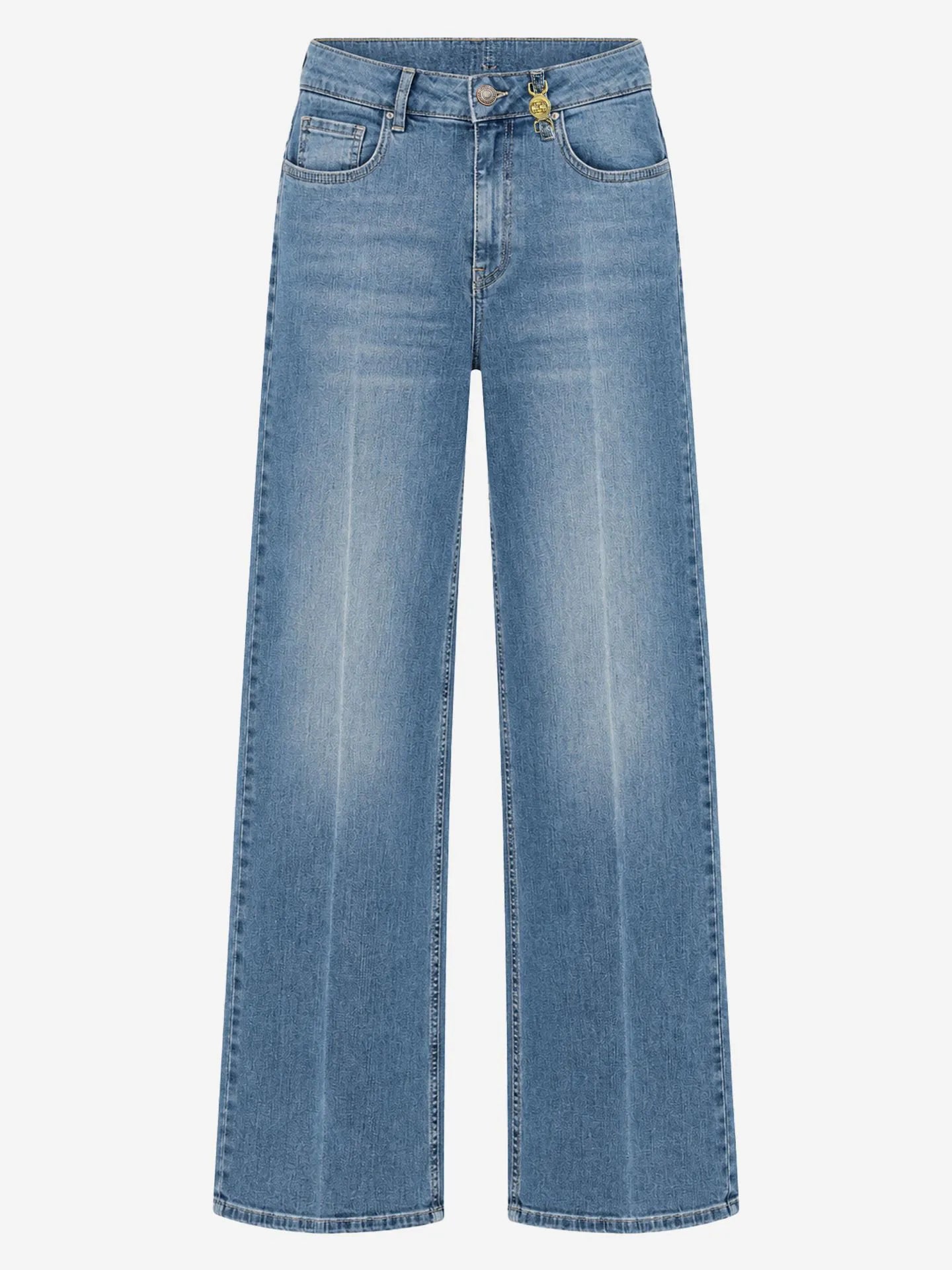Prya Jeans Wide leg jeans met moderne pasvorm