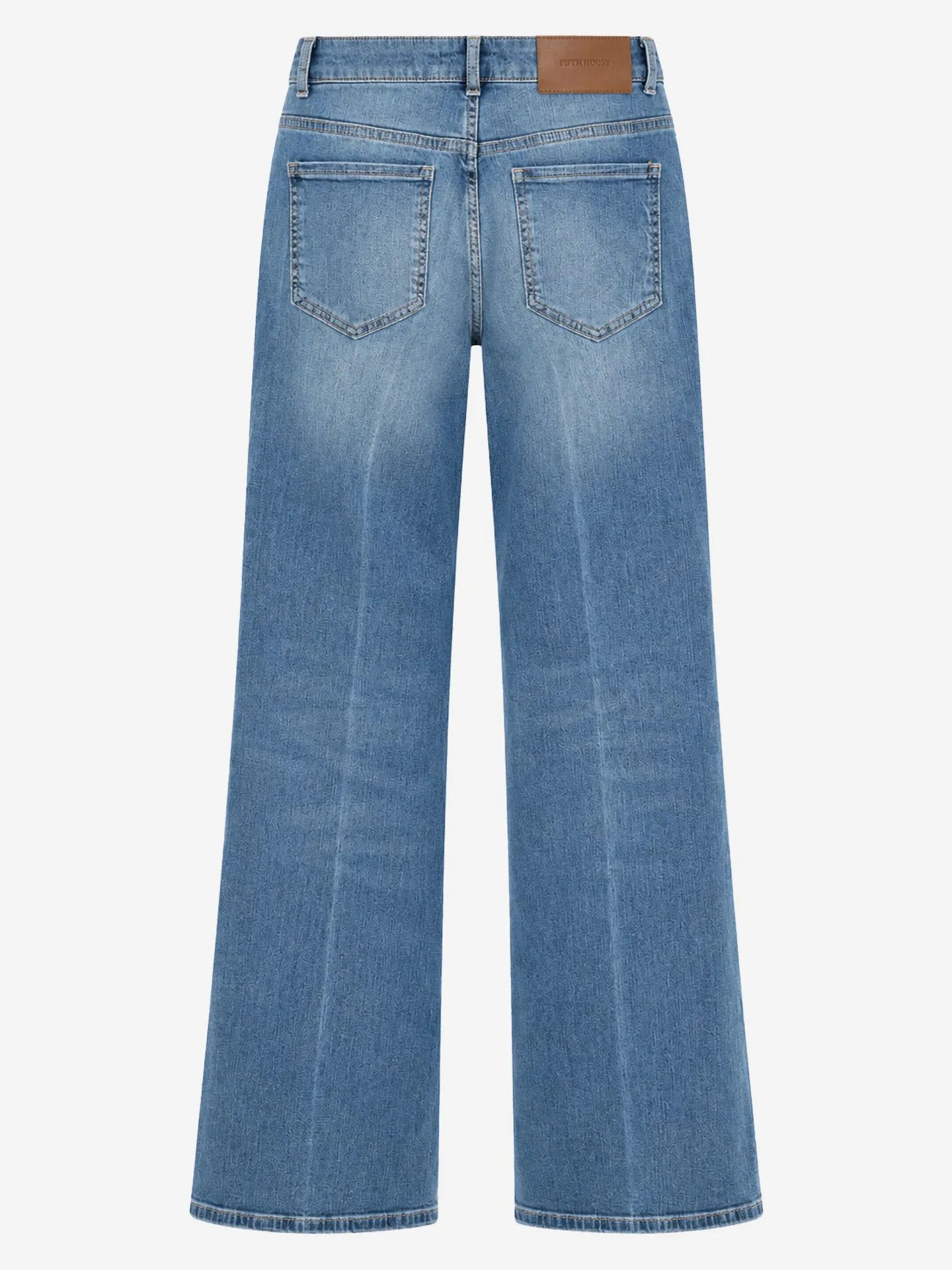 Prya Jeans Wide leg jeans met moderne pasvorm