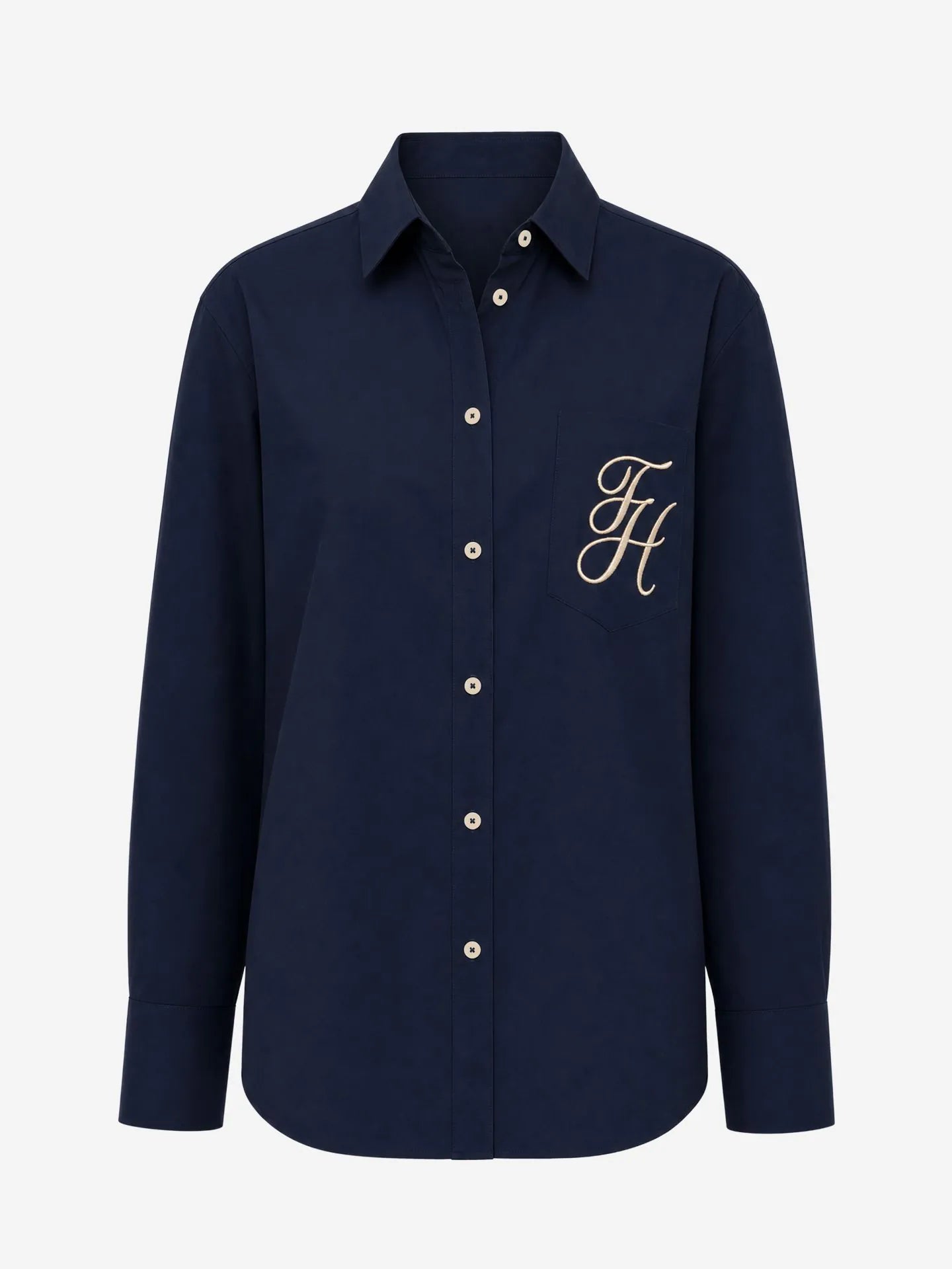 Osan Blouse - Oversized blouse met geborduurd logo