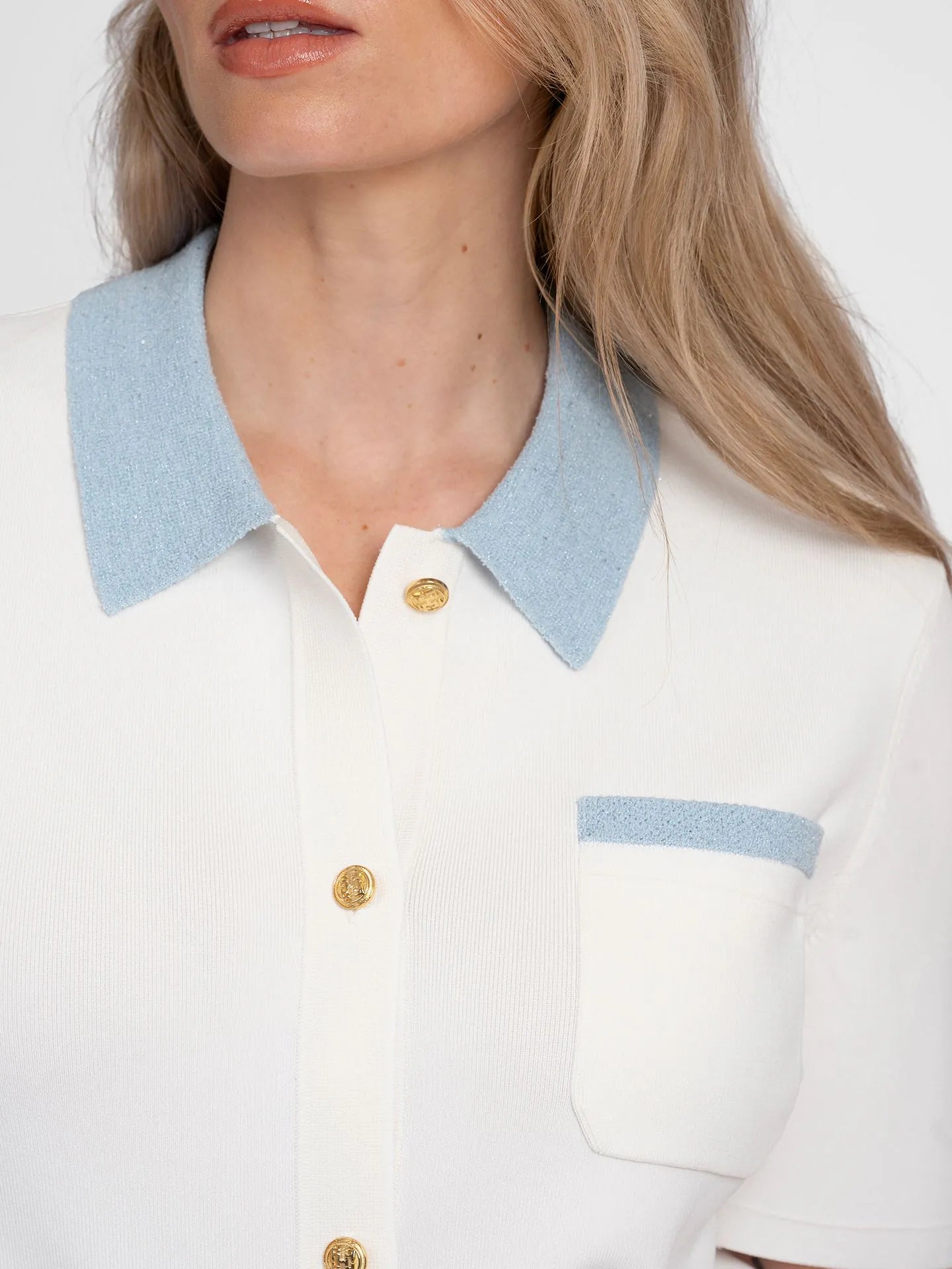 Oree Cardigan - Top met contrastdetails