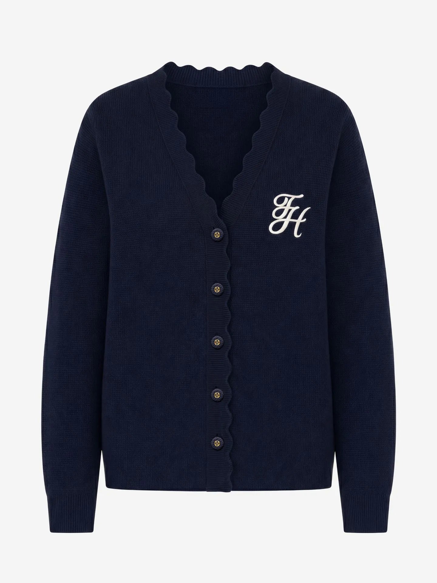 Oberon Cardigan - Gebreid vest met logo detail