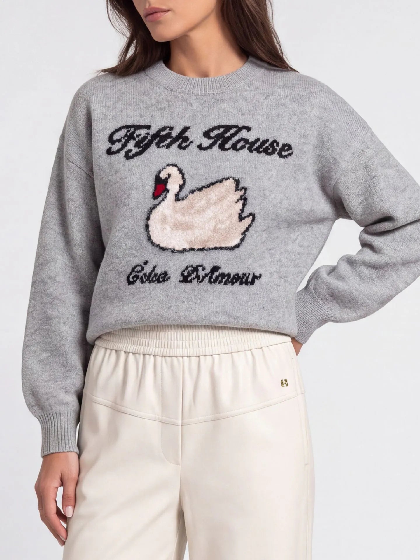 Palmmer Sweater Gebreide sweater met artwork