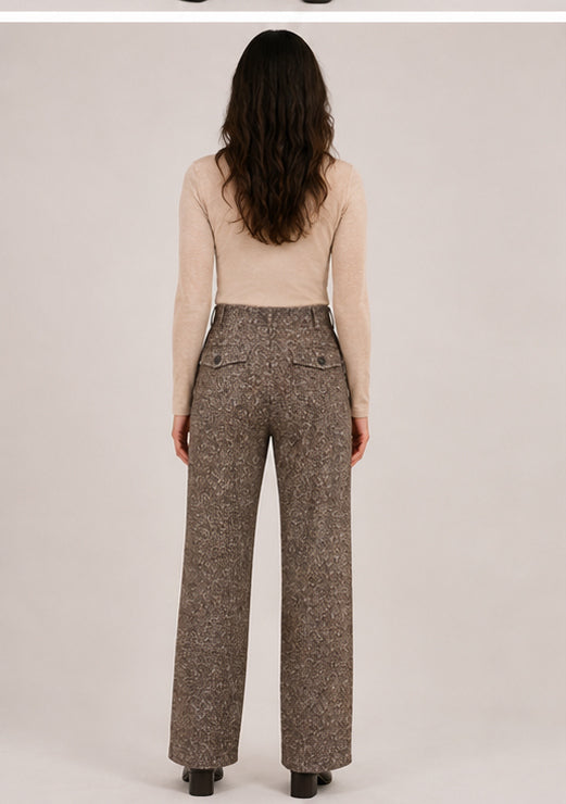 Broek Soul Lano Lurex - Donegal Tweed Choco