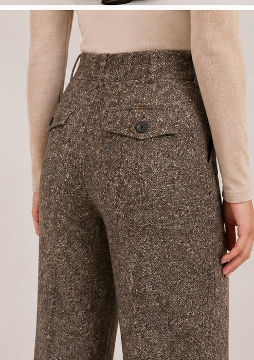Broek Soul Lano Lurex - Donegal Tweed Choco