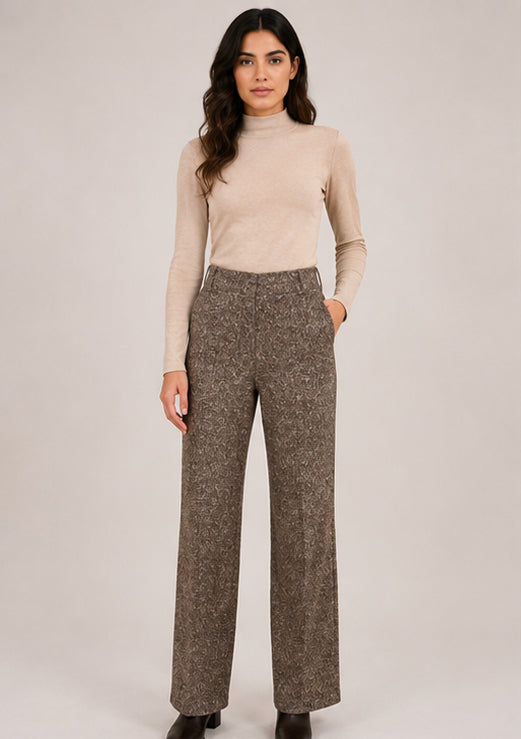 Broek Soul Lano Lurex - Donegal Tweed Choco