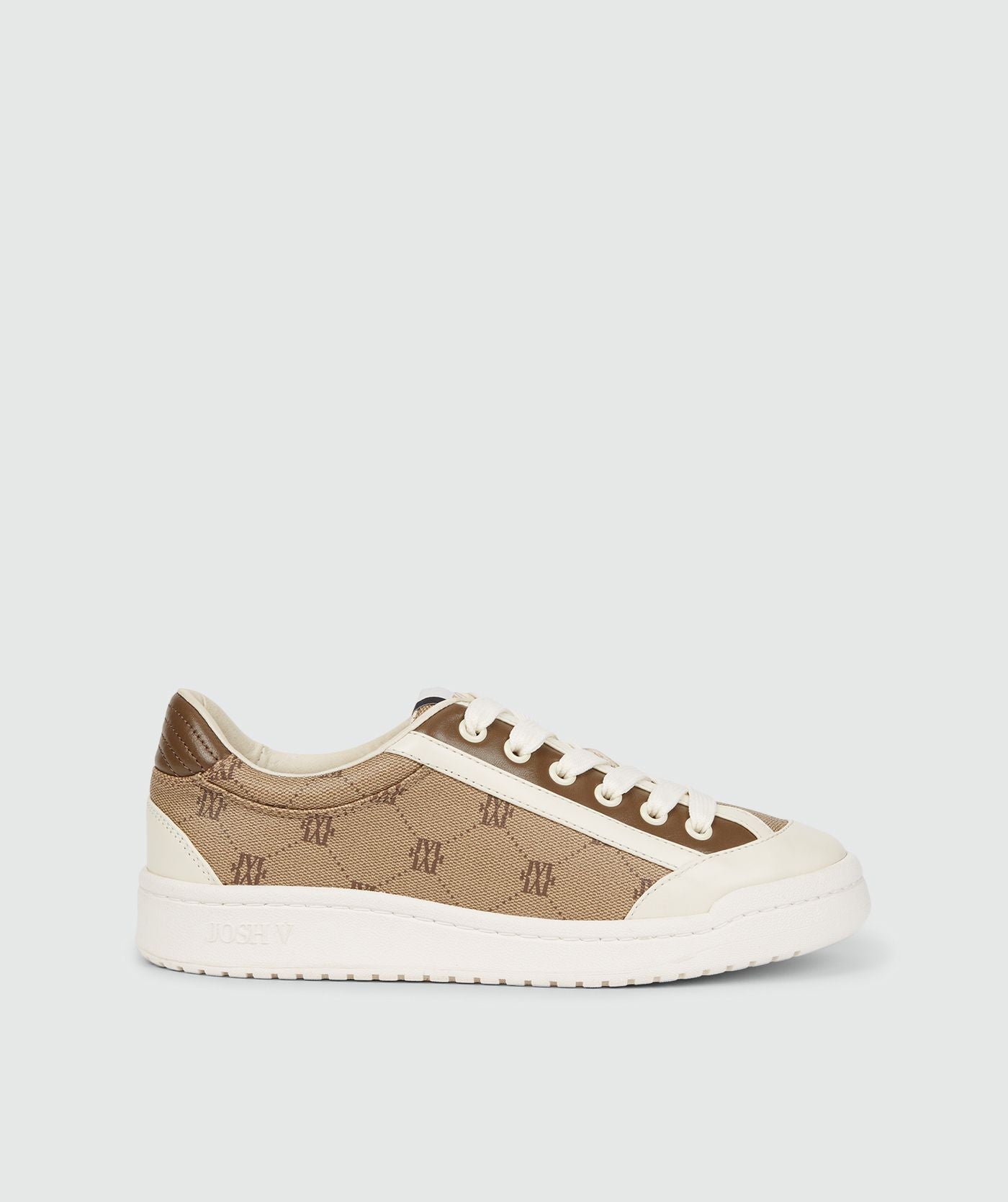 SOPHIA sneakers met logo - mink off white