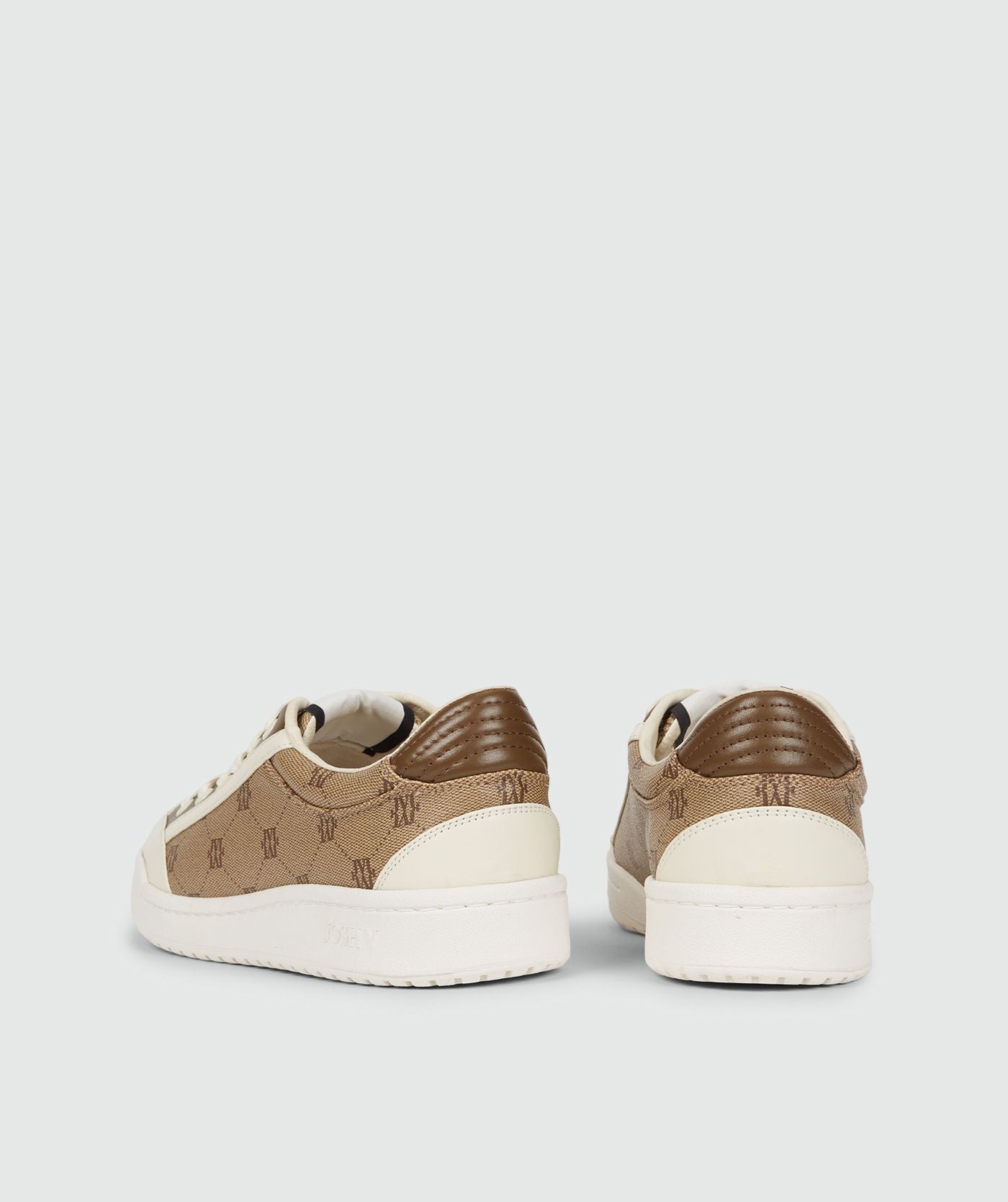 SOPHIA sneakers met logo - mink off white