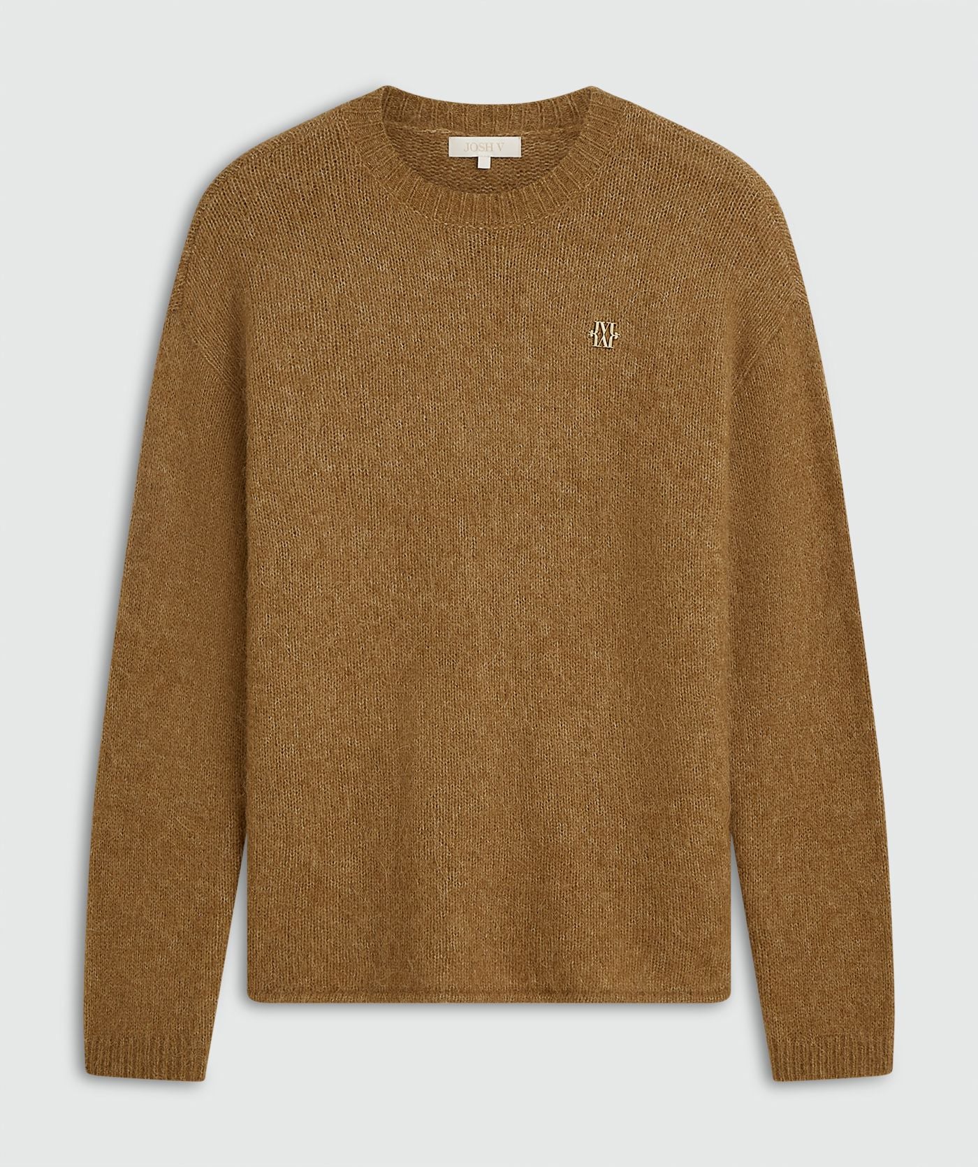 LOREEN oversized sweater met merinowol - olive green melange